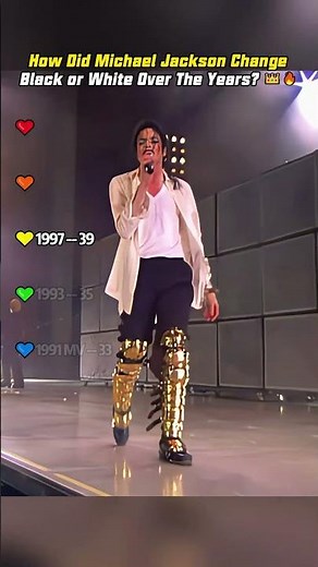 How Did Michael Jackson Change Black or White Over The Years 👑🔥 #MJ #MichaelJackson