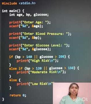 Flowchart and Algorithms for BP, Glucose risk level prediction