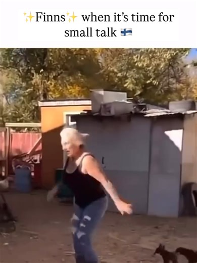 Do you enjoy small talk?🤪 Let me know YES or NO in the comments!⬇️ #finland #finlandtiktok #finnishtiktok #finnish #finns