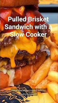 Make mouthwatering pulled brisket sandwiches with our easy slow cooker recipe.