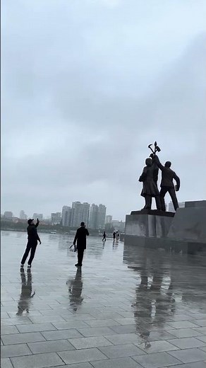 Exploring the Monumental Statues of Juche Tower | North Korea Tour