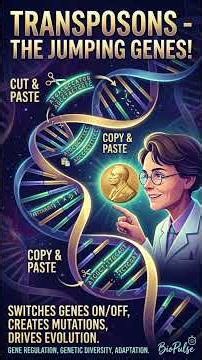 🧬 Did you know your DNA contains "jumping genes"?-transposons