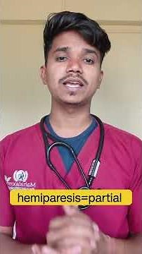 “Weakness ya Paralysis? | Hemiparesis vs Hemiplegia”#doctor #doctorexplains #hemiparesis #hemiplegia
