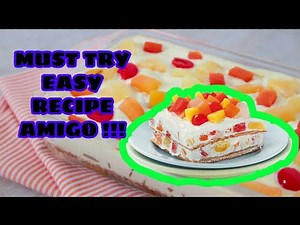 EASY GRAHAM FLOAT (FRUIT COCKTAIL) RECIPE!!!