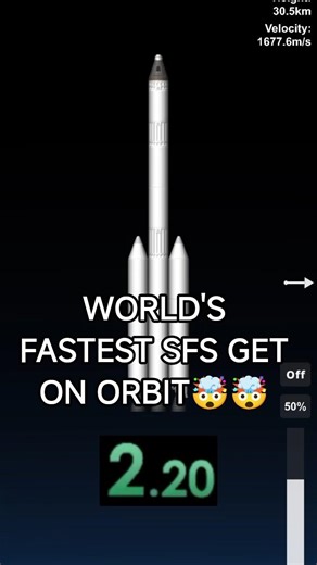 World's fastest SFS get on orbit (don't judge me💀) #shorts #sfs #gaming