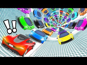 100 Player Face To Face Race in GTA 5!