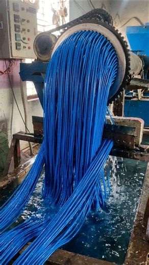 🔥 Blue Plastic Scrap Recycling ♻️ | Turning Old Plastic Into New Dana! 💙 | Amazing Recycling Process