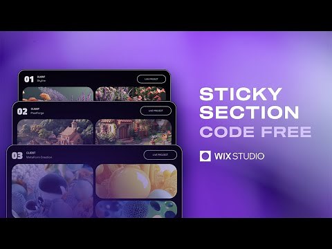 How to Create a Sticky Section in Wix Studio | Step-by-Step Tutorial