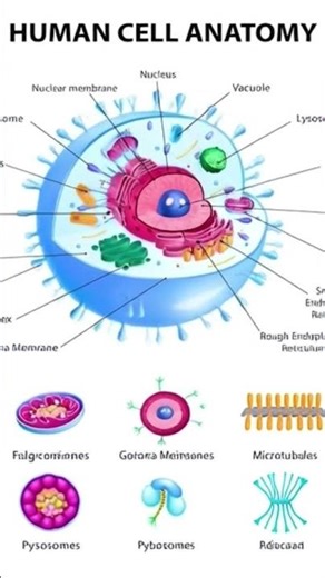 human body smallest unit cell #3danimation #anatomy #science #cell