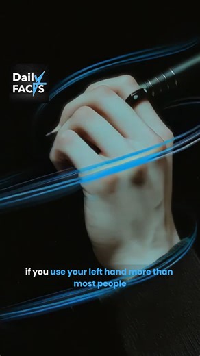 If you use your left hand more than most people… you might already have a hidden brain performance boost 🧠⚡ #lefthanded #DidYouKnow | DailyFacts