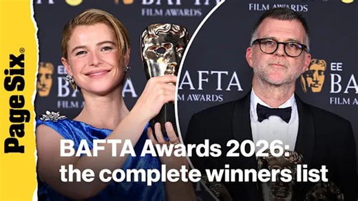 BAFTA Awards 2026: the complete winners list
