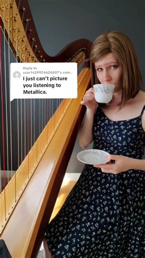 I think I missed the dress code memo! #harp #music #metallica #metal #distortion | Kristan Toczko