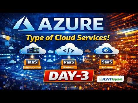 Azure AZ-104 Zero to Hero Playlist 2026 ! Type of Cloud Services ! Day-3 ICNT Gyan