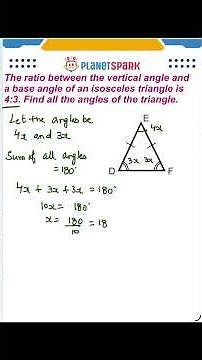 Isosceles Triangle Question Solved 🔥 | Class 7 Maths Trick