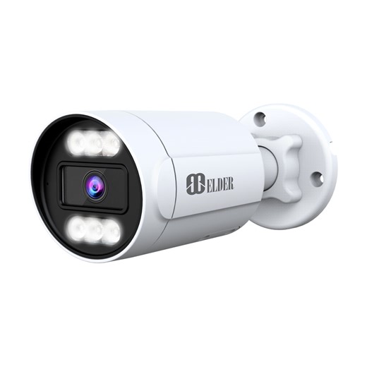 Elder 4K IP Security Camera PoE Add-on Outdoor, 8MP Surveillance Dual-Light Night Vision, Two-Way Audio, CCTV Wired Bullet Hunter-D Series