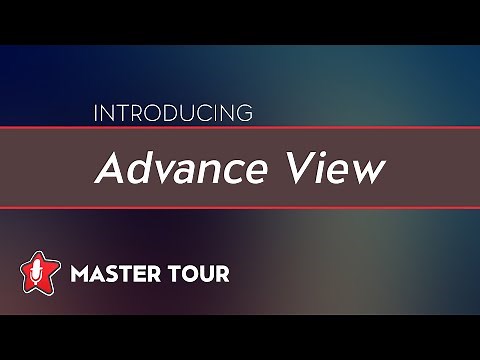 Introducing the Advance View in Master Tour