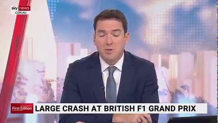 Formula 1 driver Zhou Guanyu narrowly escaped injury at the British Grand Prix at Silverstone after his car flipped upside down. Watch the full episode at www.skynews.com.au/flash | Sky News Australia