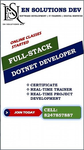 Full Stack .NET Developer Course | Learn C#, ASP.NET Core, SQL Server & Web Development #trending