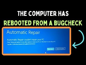 How to Fix The computer has rebooted from a bugcheck Error on Windows 11