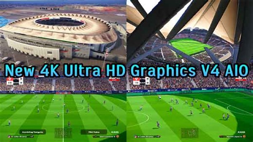 PES 2021 4K Ultra HD Graphics v4 AIO | pes-files.ru