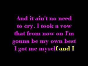 BEYONCE - ME MYSELF AND I (KARAOKE VERSION & LYRICS & INSTRUMENTAL)