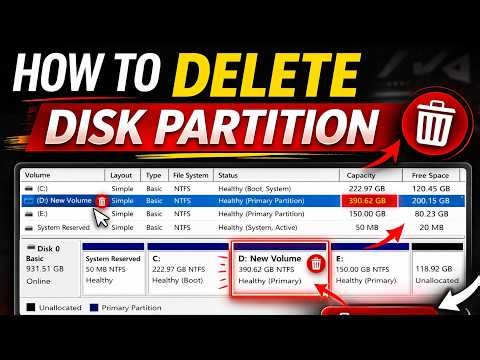 Disk Partition Kaise Delete Kare Extra D, E Drive ko Remove Kaise Kare in hindi