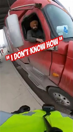 Semi truck driver couldn’t figure out how to turn on windshield wipers