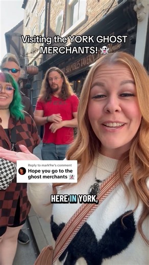 Visiting the YORK GHOST MERCHANTS!! 👻 York Ghost Merchants #yorkghostmerchants #york #yorkengland #ghost #spooky #spookyseason #halloween #shambles | Amber Kacherian