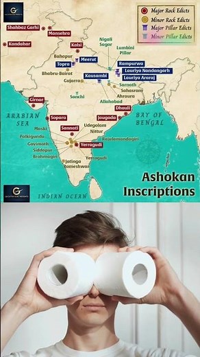 Ashokan Inscriptions Map of India | Major & Minor Rock and Pillar Edicts