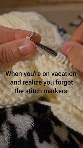 Best knitting hack for stitch markers #knittinghack #knitting #knittinghacks #knittingtips #knit