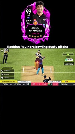 RACHIN RAVINDRA Spin Bowling Tricks🔥dream cricket 2025 #shorts #dreamcricket #viral #dc25 #cricket
