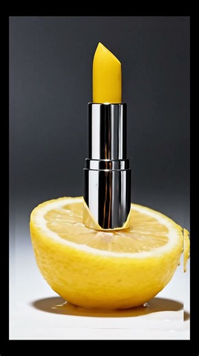 💄🍋LEMON LIPSTICK The Most Fresh & Bold Shade Ever👄✨Citrus Freshness on Your Lips 😍⚡ Summer Makeits !