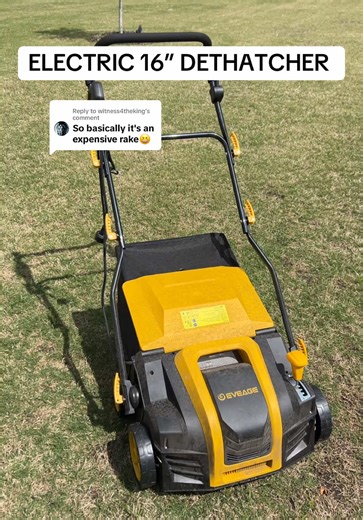 16-Inch Electric Dethatcher for Lawn Care
