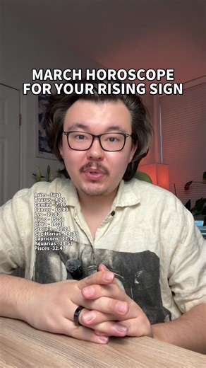 March update based on your rising sign! Also only 8/10 birth chart reading spots are available for this month #tarot #astrology