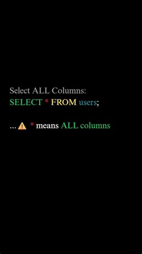 MySQL Select in 1 shot🔥👆.. #mysql #trending #explore #easy #viral #video #new 🙏🔥🔥...