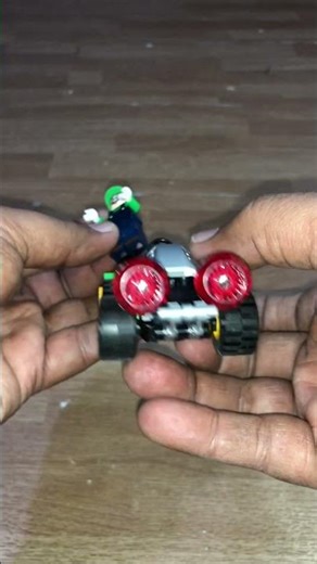 Insane Luigi with his Kart Super Mario Plumber Kart Racing 🏁 Mini Block Cars Build #imalidotcom