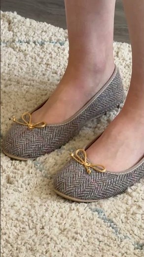 Harris Tweed Ballerina Slippers