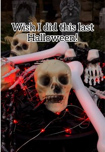 DIY Skeleton Fire Pit - Easy Halloween Decor