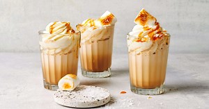 Caramel-Kaffee-Frappé