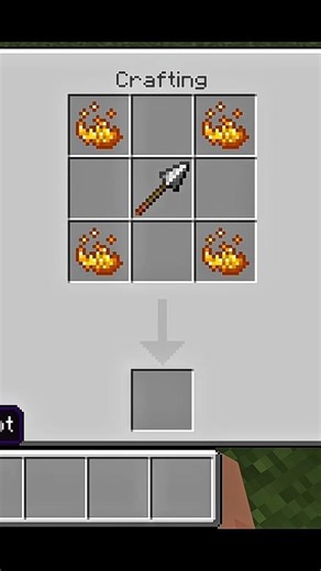Minecraft me Craft a color full netherite spear #minecraft #mcpe #shorts