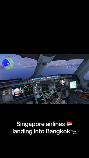 Singapore Airlines Landing in Bangkok