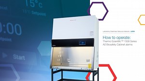 How to operate: Thermo Scientific 1500 Series A2 Biosafety Cabinet alarms - Scientific Videos | Thermo Fisher Scientific US