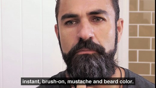 Blackbeard for Men Instant Beard Color – All Day Beard, Mustache, Eyebrow, and Sideburns Color – Temporary, Hypoallergenic Beard Dye Alternative – Up to 45 applications – Brown/Auburn, 1 Pack