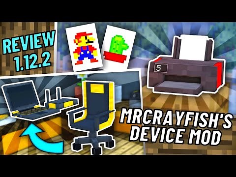 DEVICE MOD💻 -Tecnología para minecraft!! 💥|Minecraft mod 1.12.2 Review en ESPAÑOL