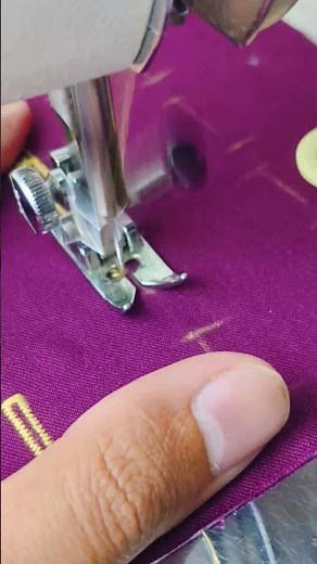 sewing buttonhole pattern using a Janome sewing machine #sewing