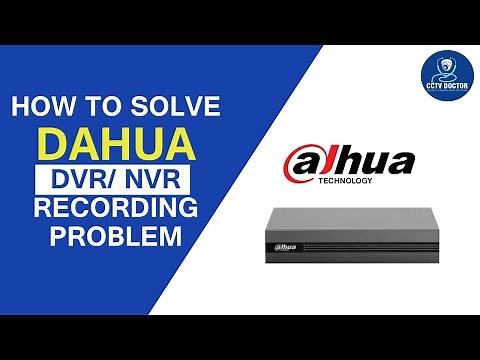 How to Solve Dahua DVR Recording Problem | CCTV Not Record Dahua DVR NVR, Playback Not Working