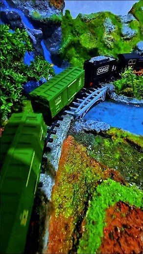 A Beautifully Detailed Miniature Steam Train Diorama#MiniatureTrain#SteamTrain#Diorama#ModelTrain