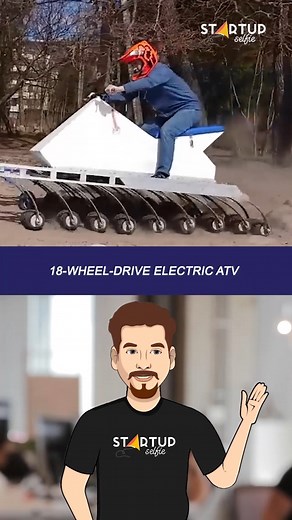 47K views · 553 reactions | This 18-wheel ATV is one of the most bizarre off-roaders we've ever seen. | Startup Selfie | Facebook
