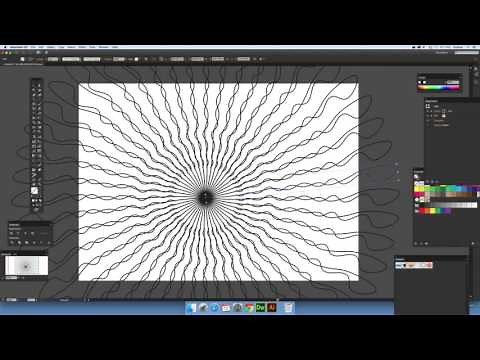 Radial symmetry in Illustrator using path / stroke tutorial