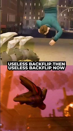 Spider-Man's Useless Backflip: Then vs Now